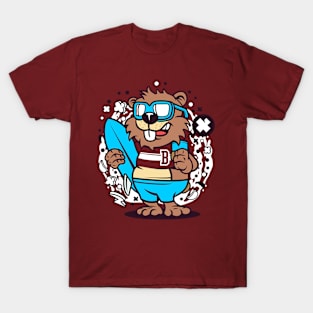 Surfing Beaver T-Shirt